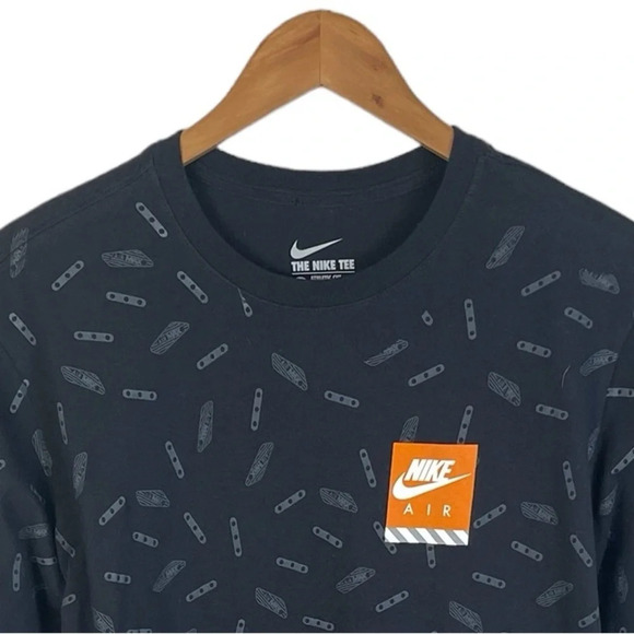TS464 Men’s Nike The Nike Tee Athletic Cut Air Max AOP t Shirt L - Picture 4 of 6